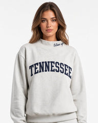 TENNESSEE,Titan Up Appliqué Embroidered Mockneck | Oversized Fit