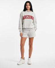 ARIZONA,Rise Up Red Sea Appliqué Embroidered Mockneck | Oversized Fit