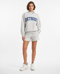 DETROIT,One Pride Appliqué Embroidered Mockneck | Oversized Fit