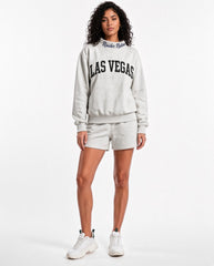 LAS VEGAS,Raider Nation Appliqué Embroidered Mockneck | Oversized Fit