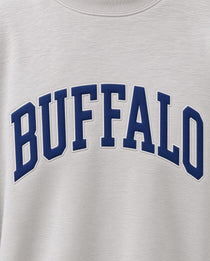 BUFFALO,Go Bills Applique Embroidered Mock-neck | Oversized Fit