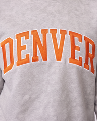 DENVER,Broncos Country Appliqué Embroidered Mockneck | Oversized Fit