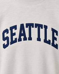 SEATTLE,12th Man Appliqué Embroidered Mockneck | Oversized Fit