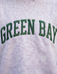 GREEN BAY,Go Pack Go Appliqué Embroidered Mockneck | Oversized Fit