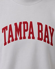 TAMPA BAY,Go Bucs Appliqué Embroidered Mockneck | Oversized Fit