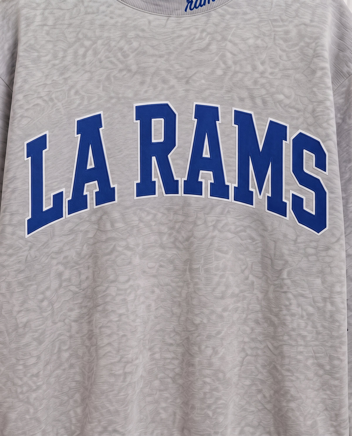 LA RAMS,Rams House Appliqué Embroidered Mockneck | Oversized Fit