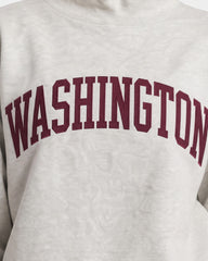 WASHINGTON,Hail Appliqué Embroidered Mockneck | Oversized Fit