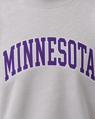 MINNESOTA,Skol Appliqué Embroidered Mockneck | Oversized Fit