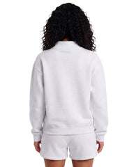 Birds Outline Embroidery Mockneck Sweatshirt – Oversized Fit