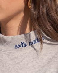 INDIANAPOLIS,Colts Nation Appliqué Embroidered Mockneck | Oversized Fit