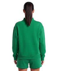 Birds Outline Embroidery Mockneck Sweatshirt – Oversized Fit