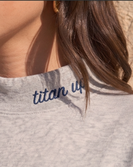 TENNESSEE,Titan Up Appliqué Embroidered Mockneck | Oversized Fit