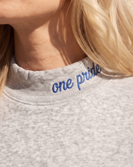 DETROIT,One Pride Appliqué Embroidered Mockneck | Oversized Fit