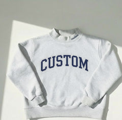 Custom Design Appliqué Embroidered Mockneck-Personalized Design