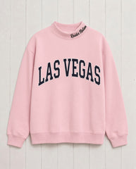 LAS VEGAS,Raider Nation Appliqué Embroidered Mockneck | Oversized Fit