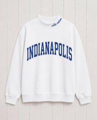 INDIANAPOLIS,Colts Nation Appliqué Embroidered Mockneck | Oversized Fit