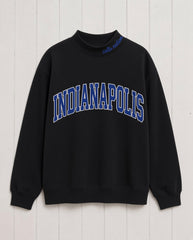 INDIANAPOLIS,Colts Nation Appliqué Embroidered Mockneck | Oversized Fit