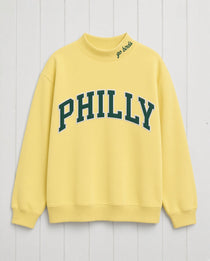 PHILLY,Go Birds Applique Embroidered Mockneck | Oversized Fit