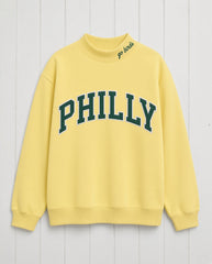 PHILLY,Go Birds Applique Embroidered Mockneck | Oversized Fit