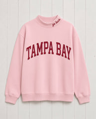 TAMPA BAY,Go Bucs Appliqué Embroidered Mockneck | Oversized Fit