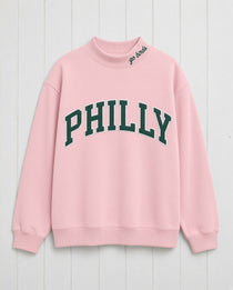 PHILLY,Go Birds Applique Embroidered Mockneck | Oversized Fit