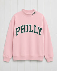 PHILLY,Go Birds Applique Embroidered Mockneck | Oversized Fit