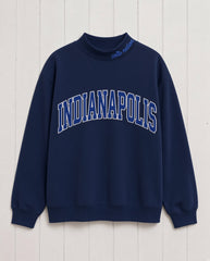 INDIANAPOLIS,Colts Nation Appliqué Embroidered Mockneck | Oversized Fit