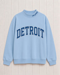 DETROIT,One Pride Appliqué Embroidered Mockneck | Oversized Fit