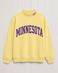 MINNESOTA,Skol Appliqué Embroidered Mockneck | Oversized Fit
