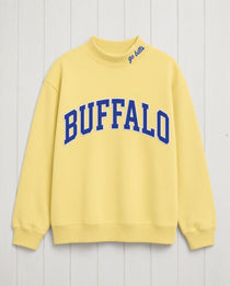 BUFFALO,Go Bills Applique Embroidered Mock-neck | Oversized Fit