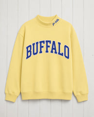 BUFFALO,Go Bills Applique Embroidered Mock-neck | Oversized Fit