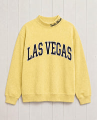 LAS VEGAS,Raider Nation Appliqué Embroidered Mockneck | Oversized Fit