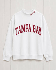 TAMPA BAY,Go Bucs Appliqué Embroidered Mockneck | Oversized Fit