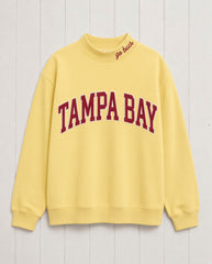 TAMPA BAY,Go Bucs Appliqué Embroidered Mockneck | Oversized Fit