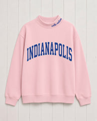 INDIANAPOLIS,Colts Nation Appliqué Embroidered Mockneck | Oversized Fit
