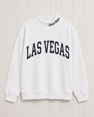 LAS VEGAS,Raider Nation Appliqué Embroidered Mockneck | Oversized Fit
