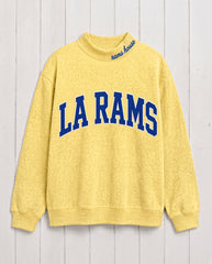 LA RAMS,Rams House Appliqué Embroidered Mockneck | Oversized Fit