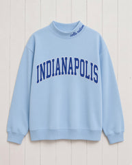 INDIANAPOLIS,Colts Nation Appliqué Embroidered Mockneck | Oversized Fit